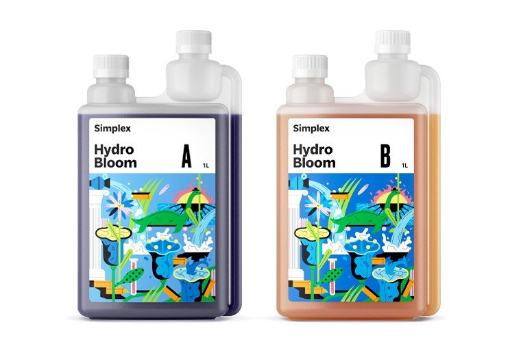 SIMPLEX Hydro Bloom A+B 1 л Удобрения органоминеральные (t*) в магазине Grow365
